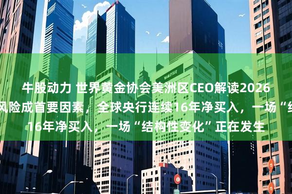 牛股动力 世界黄金协会美洲区CEO解读2026年金价新逻辑：地缘风险成首要因素，全球央行连续16年净买入，一场“结构性变化”正在发生