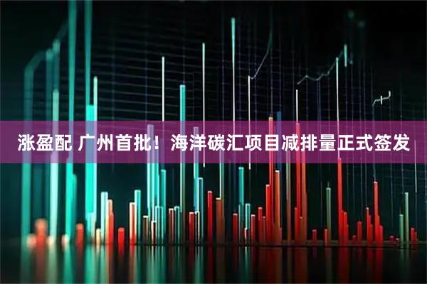 涨盈配 广州首批！海洋碳汇项目减排量正式签发